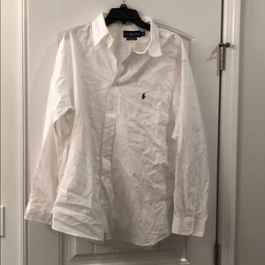 Ralph Lauren white polo button up